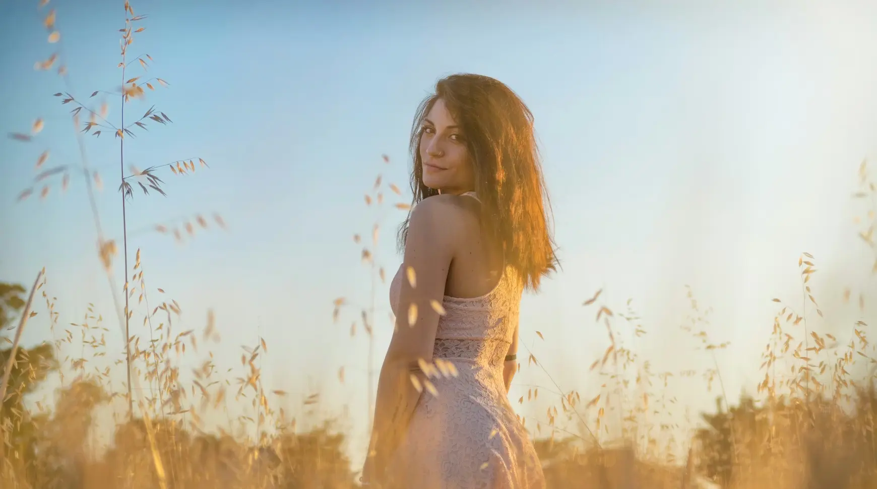 another woman in field